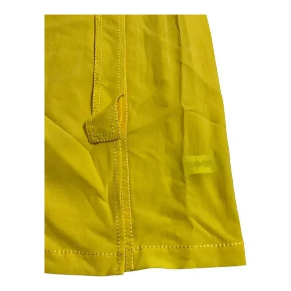 Michael Kors Yellow Lightweight Trench Coat Womens Size M NWT $295 MSRP - Picture 2 of 8